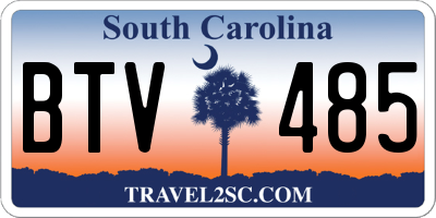 SC license plate BTV485