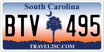 SC license plate BTV495