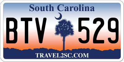 SC license plate BTV529
