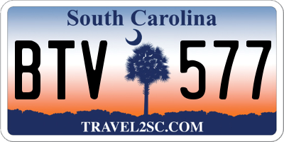 SC license plate BTV577
