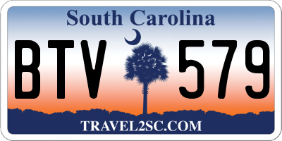 SC license plate BTV579