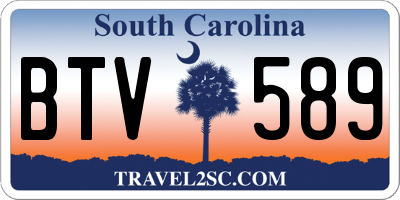 SC license plate BTV589