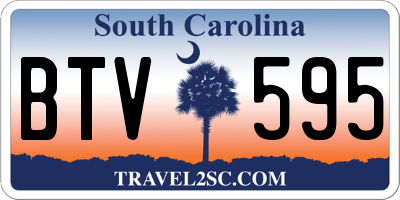 SC license plate BTV595