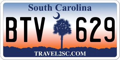 SC license plate BTV629