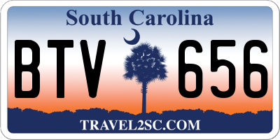 SC license plate BTV656
