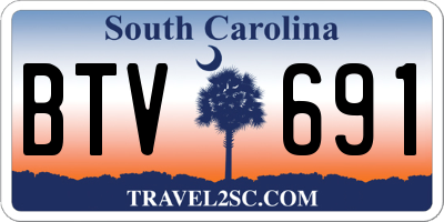 SC license plate BTV691