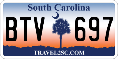 SC license plate BTV697