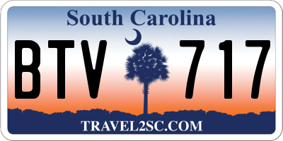 SC license plate BTV717