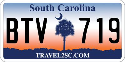 SC license plate BTV719