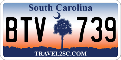 SC license plate BTV739