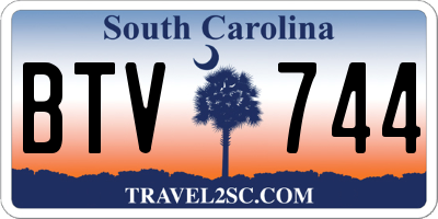 SC license plate BTV744