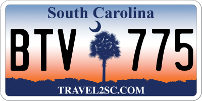 SC license plate BTV775