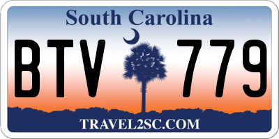 SC license plate BTV779