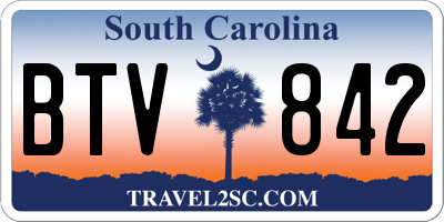 SC license plate BTV842