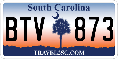 SC license plate BTV873