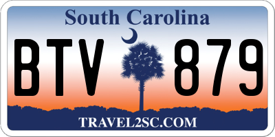 SC license plate BTV879