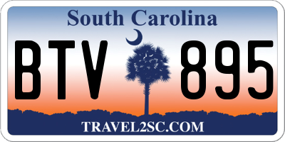 SC license plate BTV895