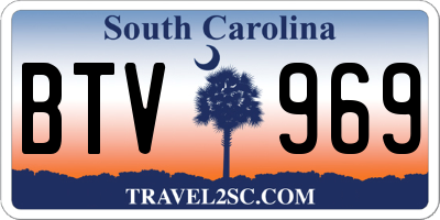 SC license plate BTV969