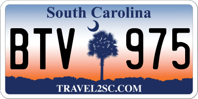 SC license plate BTV975