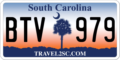 SC license plate BTV979