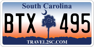 SC license plate BTX495