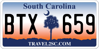 SC license plate BTX659