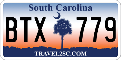 SC license plate BTX779