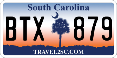 SC license plate BTX879