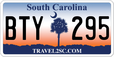 SC license plate BTY295