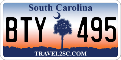 SC license plate BTY495