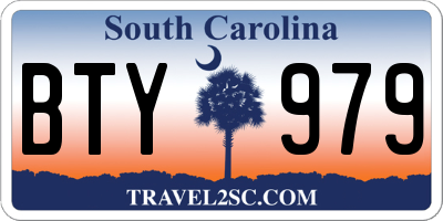 SC license plate BTY979