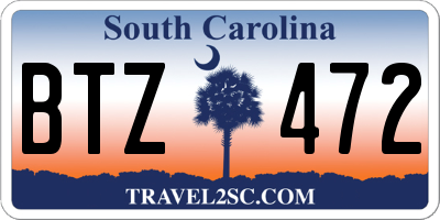SC license plate BTZ472