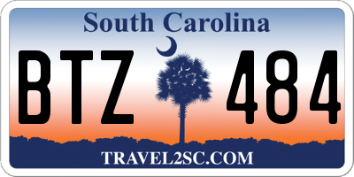 SC license plate BTZ484