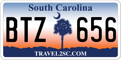 SC license plate BTZ656