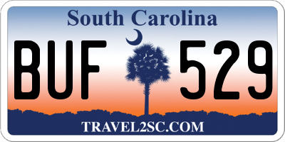 SC license plate BUF529