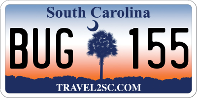 SC license plate BUG155