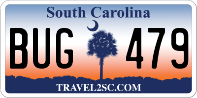 SC license plate BUG479