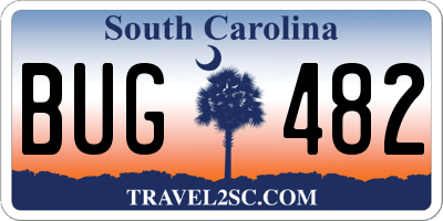 SC license plate BUG482
