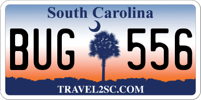SC license plate BUG556