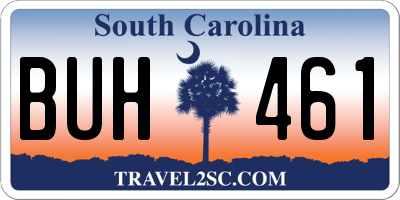 SC license plate BUH461