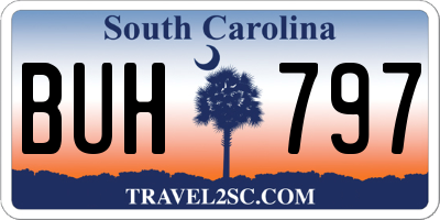 SC license plate BUH797