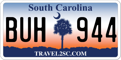 SC license plate BUH944