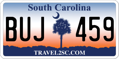 SC license plate BUJ459