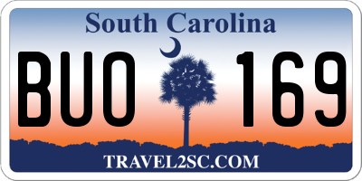 SC license plate BUO169