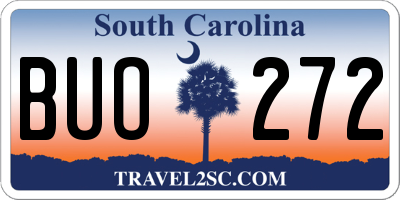 SC license plate BUO272