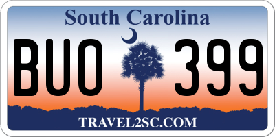 SC license plate BUO399