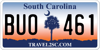 SC license plate BUO461