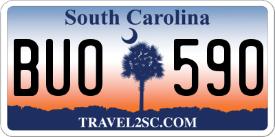 SC license plate BUO590