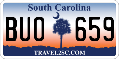 SC license plate BUO659