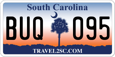 SC license plate BUQ095